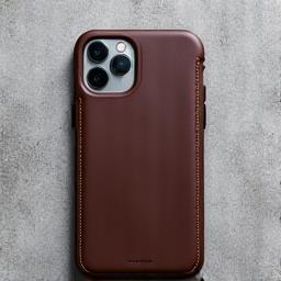 Exotic leather iPhone case from a high-end fashion brand